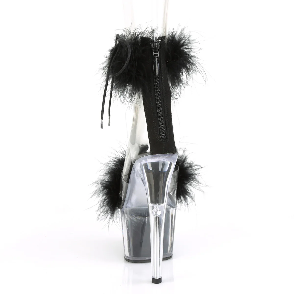 Black 7 Inch Pole Dancing Platform Shoes -  Pleaser ADORE-724F - Image 4