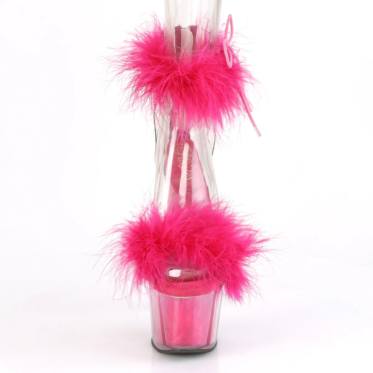 Hot Pink 7 Inch Pole Dancer Platform Shoes - Pleaser ADORE-724F - Image 2