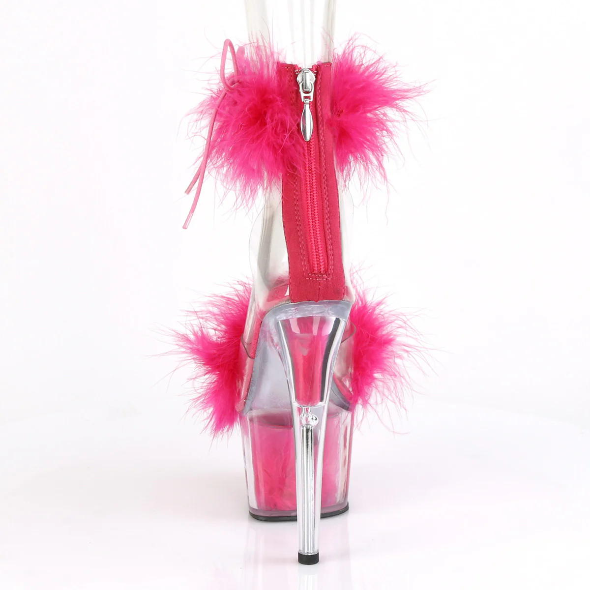 Hot Pink 7 Inch Pole Dancer Platform Shoes - Pleaser ADORE-724F - Image 4