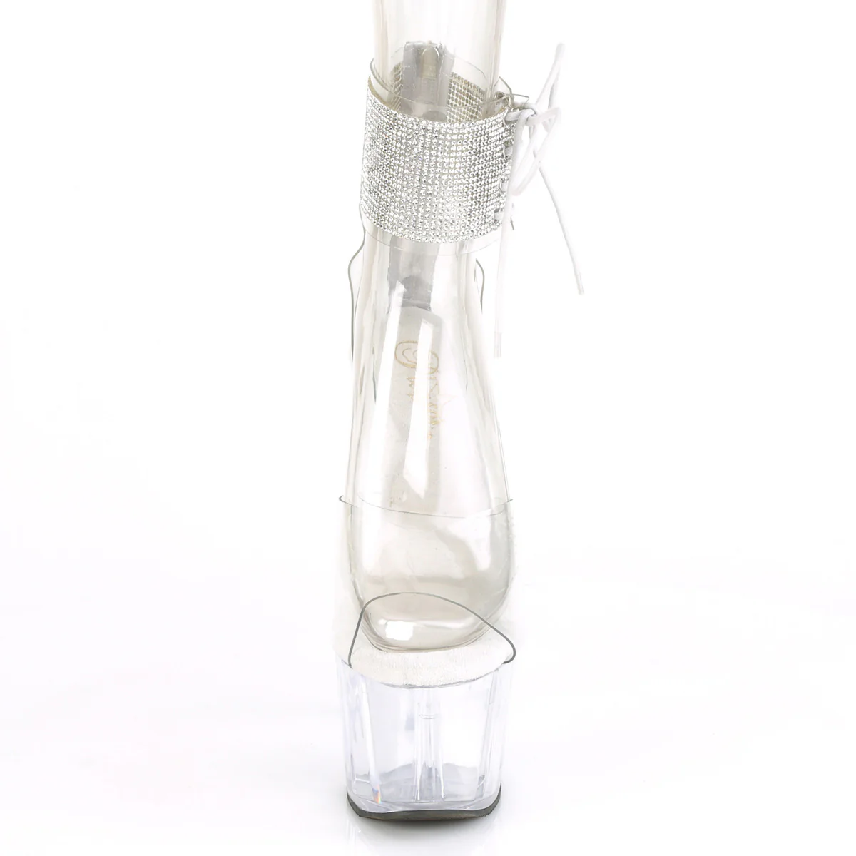 Clear 7 Inch Lap Dance Platform Shoes - Pleaser ADORE-724RS - Image 2