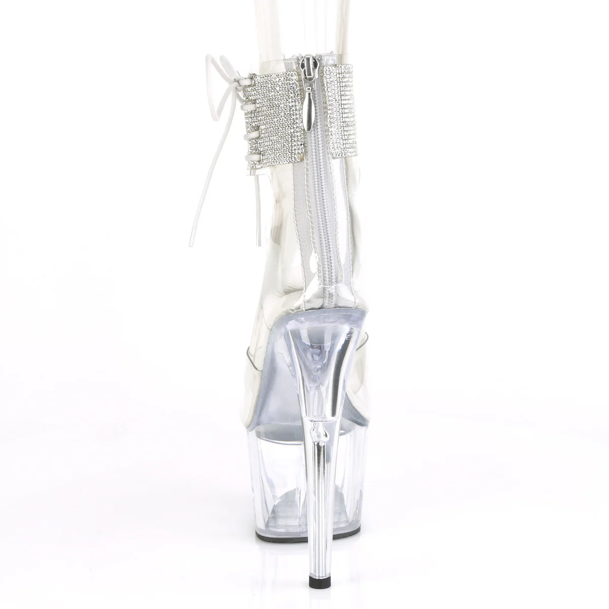 Clear 7 Inch Lap Dance Platform Shoes - Pleaser ADORE-724RS - Image 4