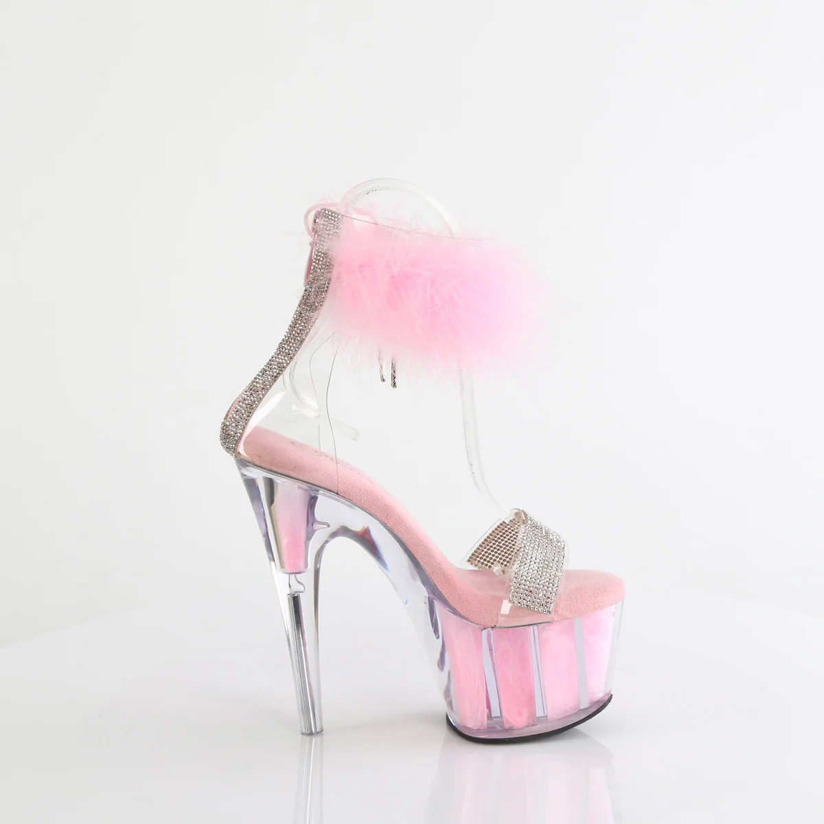 Baby Pink 7 Inch Exotic Dance Platform Shoes -  Pleaser ADORE-727F - Image 5