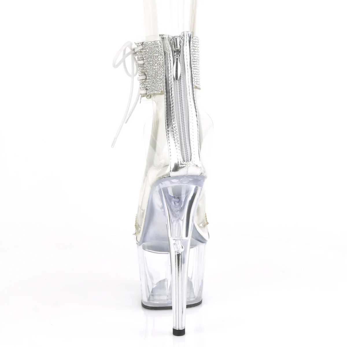 Clear 7 Inch Pole Dance Platform Shoes - Pleaser ADORE-727RS - Image 4