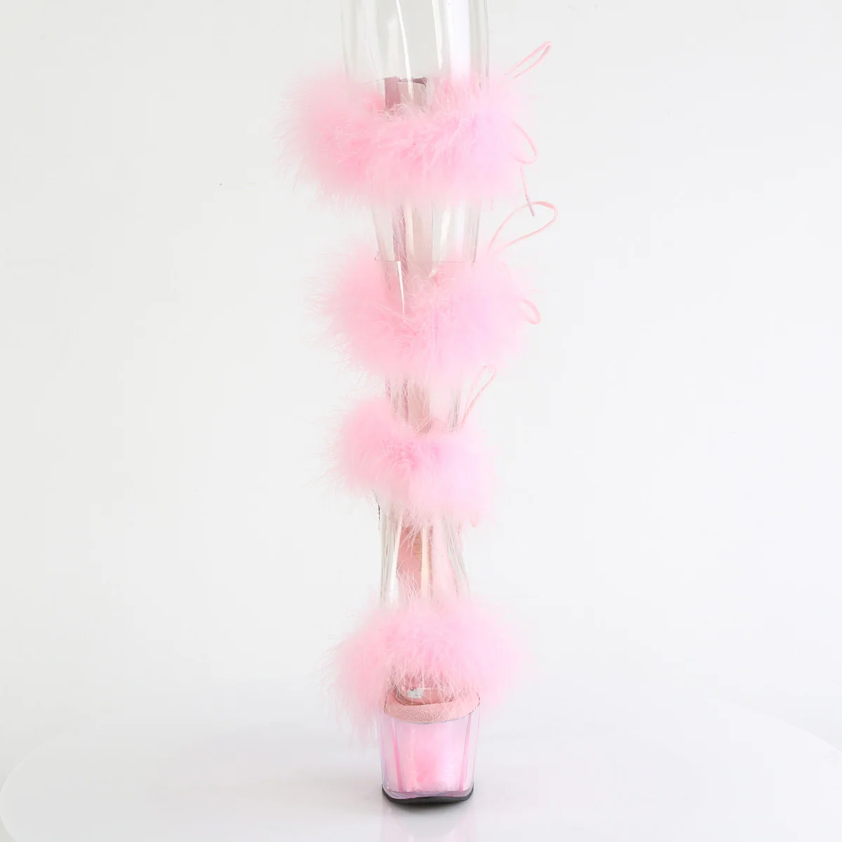 Baby Pink 7 Inch Pole Dancer Platform Shoes -  Pleaser ADORE-728F - Image 2
