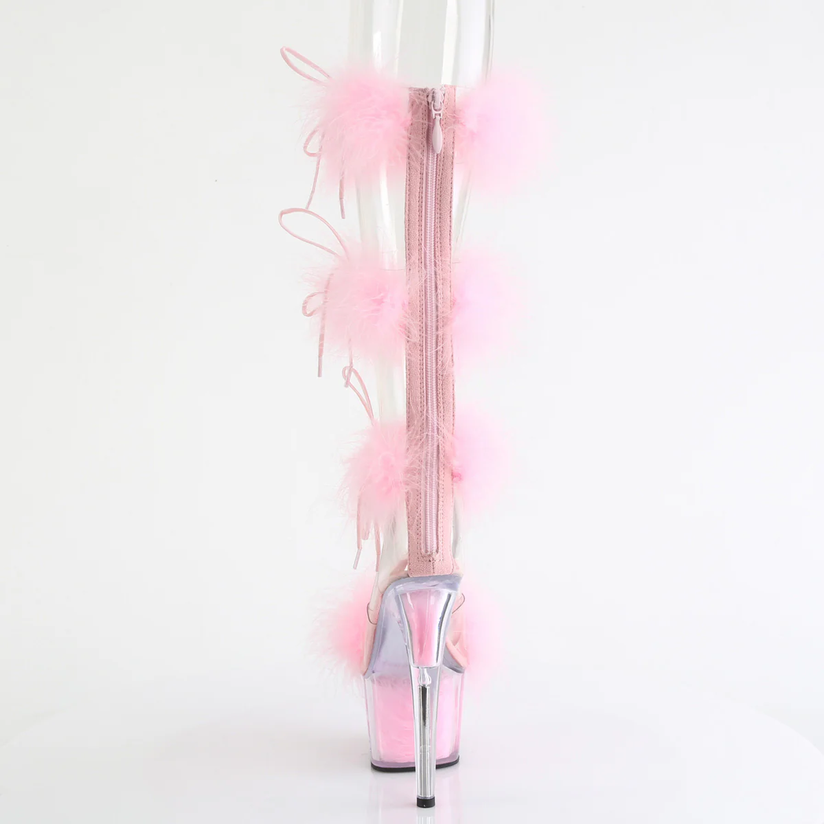 Baby Pink 7 Inch Pole Dancer Platform Shoes -  Pleaser ADORE-728F - Image 4