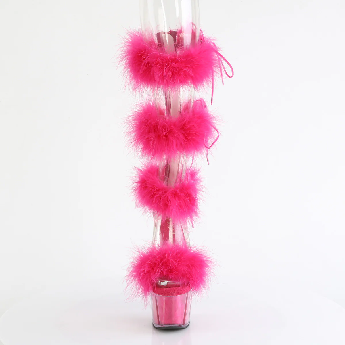 Hot Pink 7 Inch Pole Dancing Platform Shoes - Pleaser ADORE-728F - Image 2
