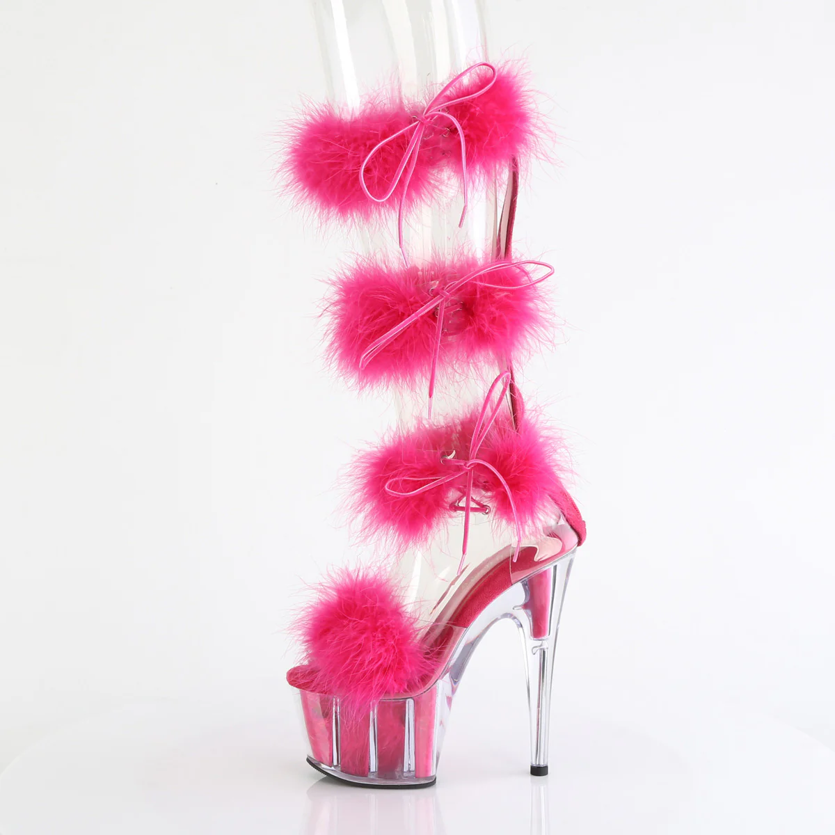 Hot Pink 7 Inch Pole Dancing Platform Shoes - Pleaser ADORE-728F - Image 3