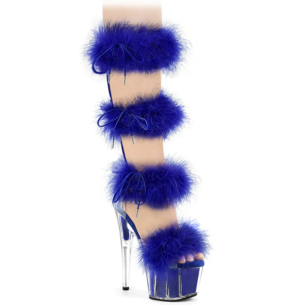 Royal Blue 7 Inch Lap Dance Platform Shoes -  Pleaser ADORE-728F