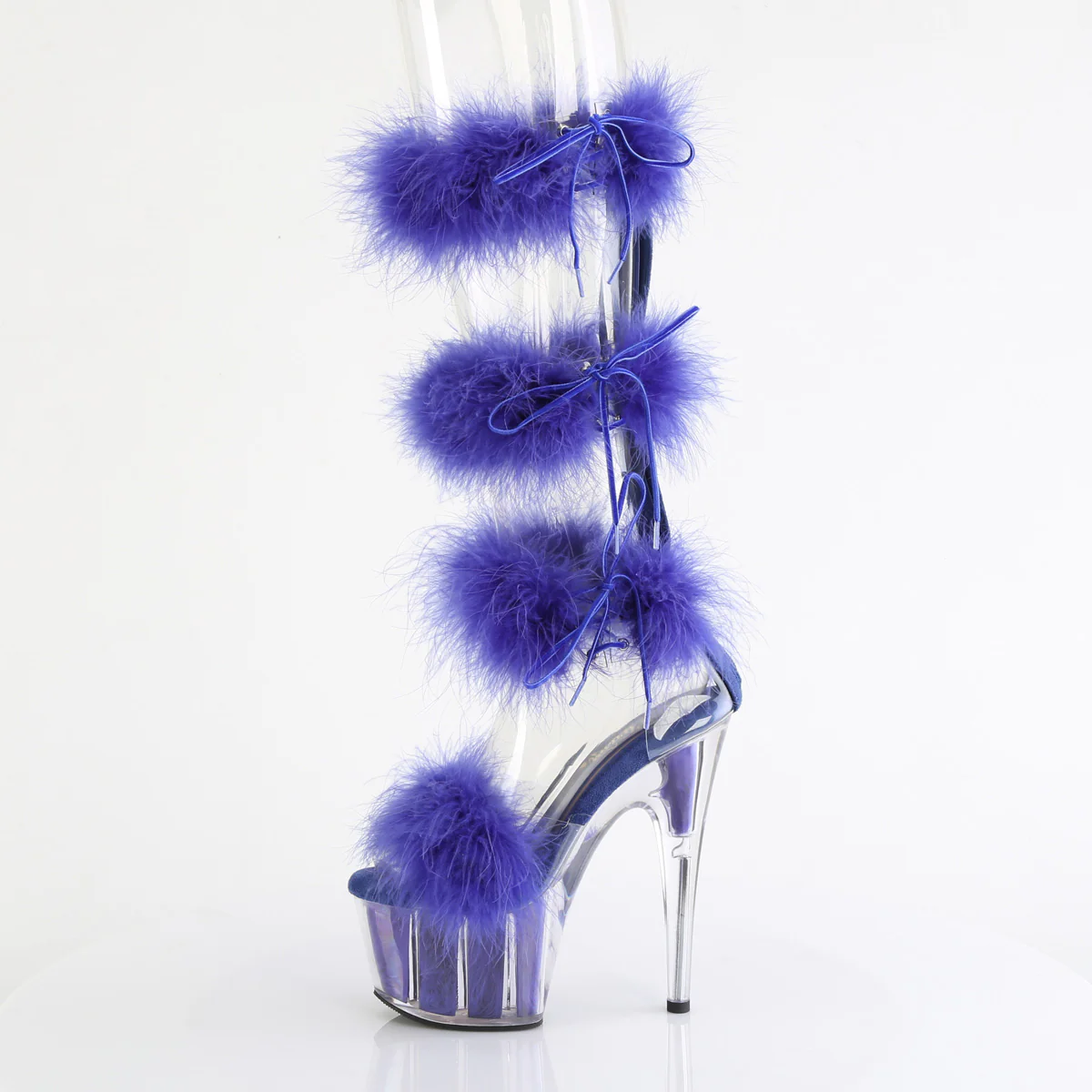 Royal Blue 7 Inch Lap Dance Platform Shoes -  Pleaser ADORE-728F - Image 3