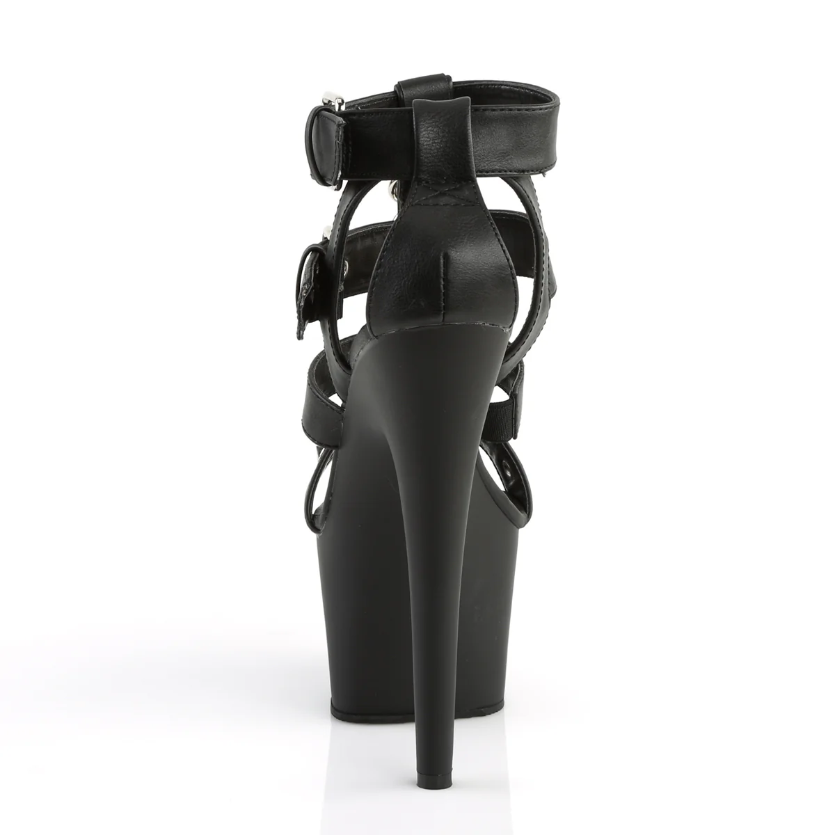 Black 7 Inch Pole Dancing Platform Shoes -  Pleaser ADORE-758 - Image 4