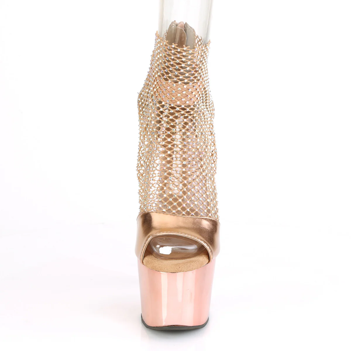 Gold 7 Inch Lap Dance Platform Shoes - Pleaser ADORE-765RM - Image 2