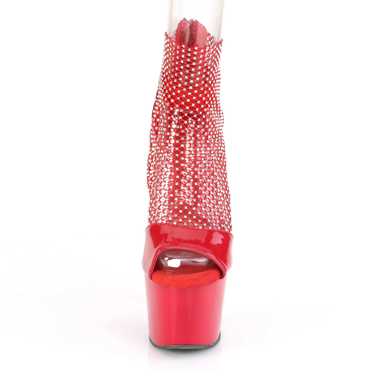 Red 7 Inch Exotic Dance Platform Shoes - Pleaser ADORE-765RM - Image 2