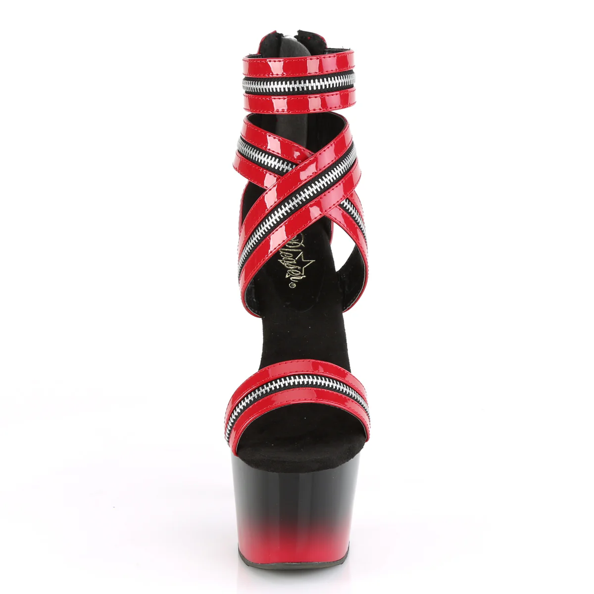 Red 7 Inch Fetish Platform Shoes - Pleaser ADORE-766 - Image 2