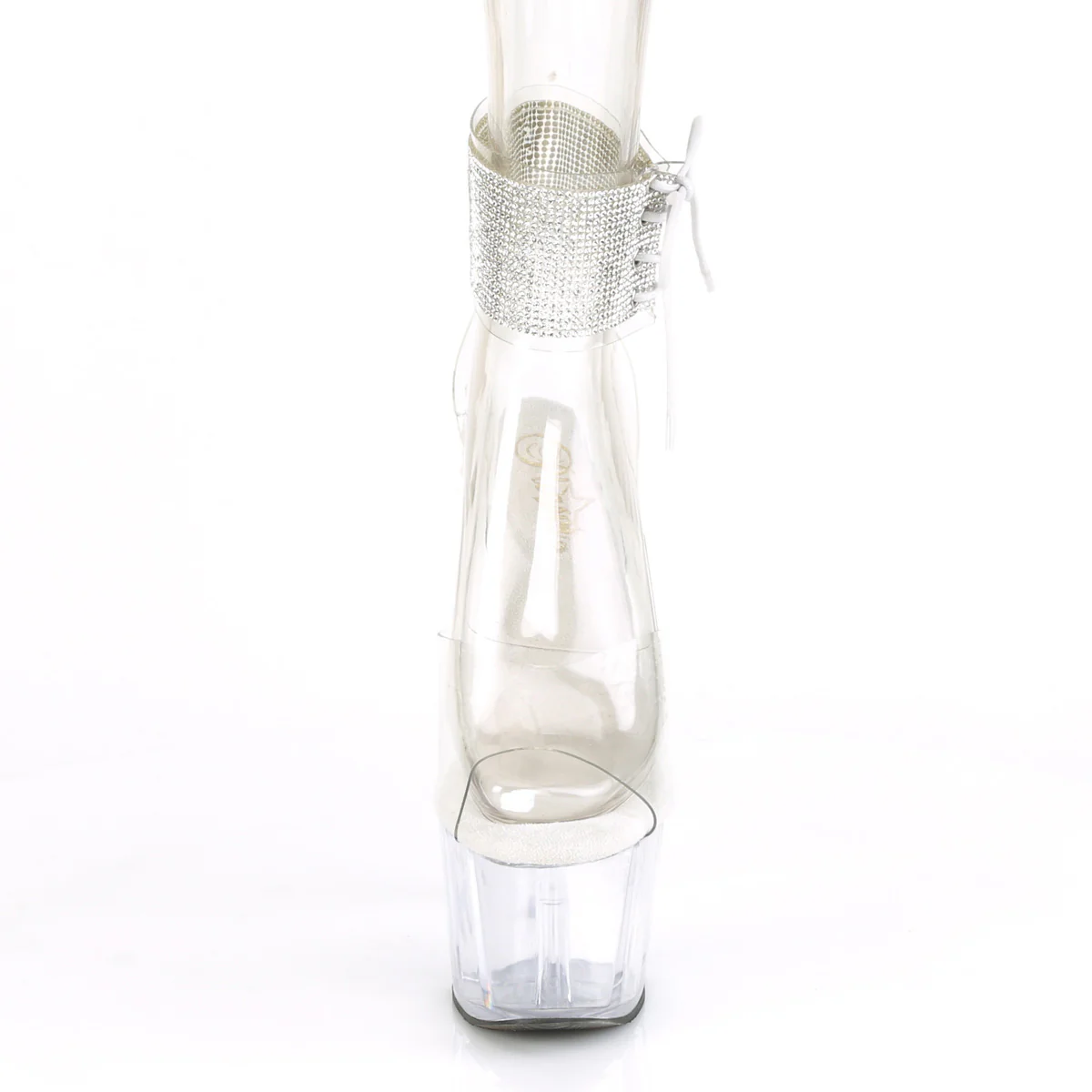 Clear 7 Inch Pole Dancing Platform Shoes - Pleaser ADORE-791-2RS - Image 2