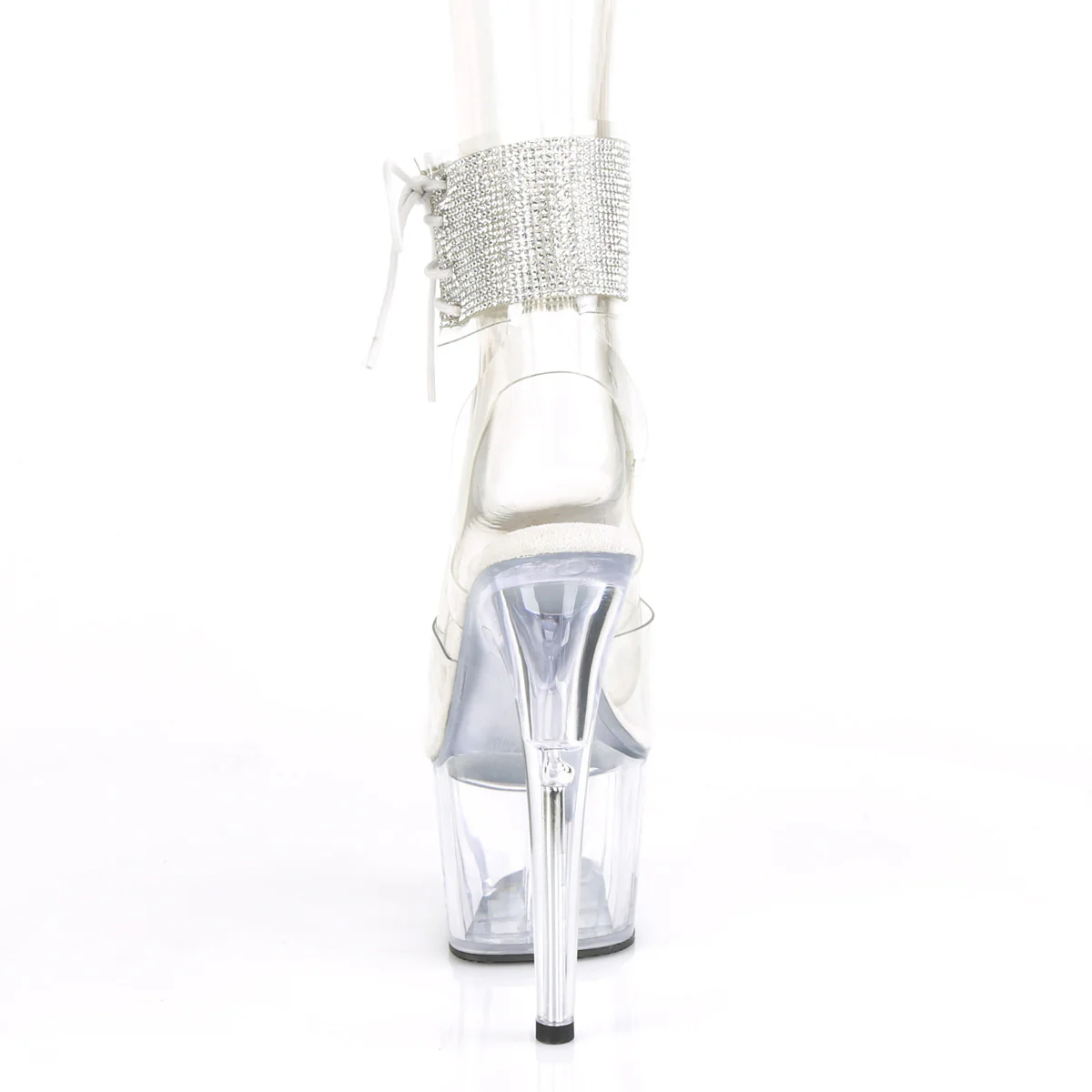 Clear 7 Inch Pole Dancing Platform Shoes - Pleaser ADORE-791-2RS - Image 4