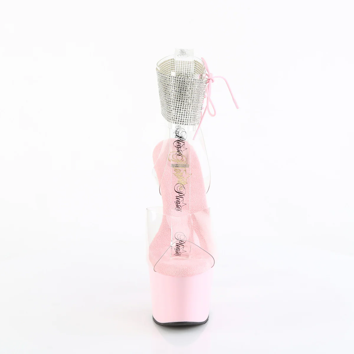 Baby Pink 7 Inch Pole Dancer Platform Shoes -  Pleaser ADORE-791-2RS - Image 2