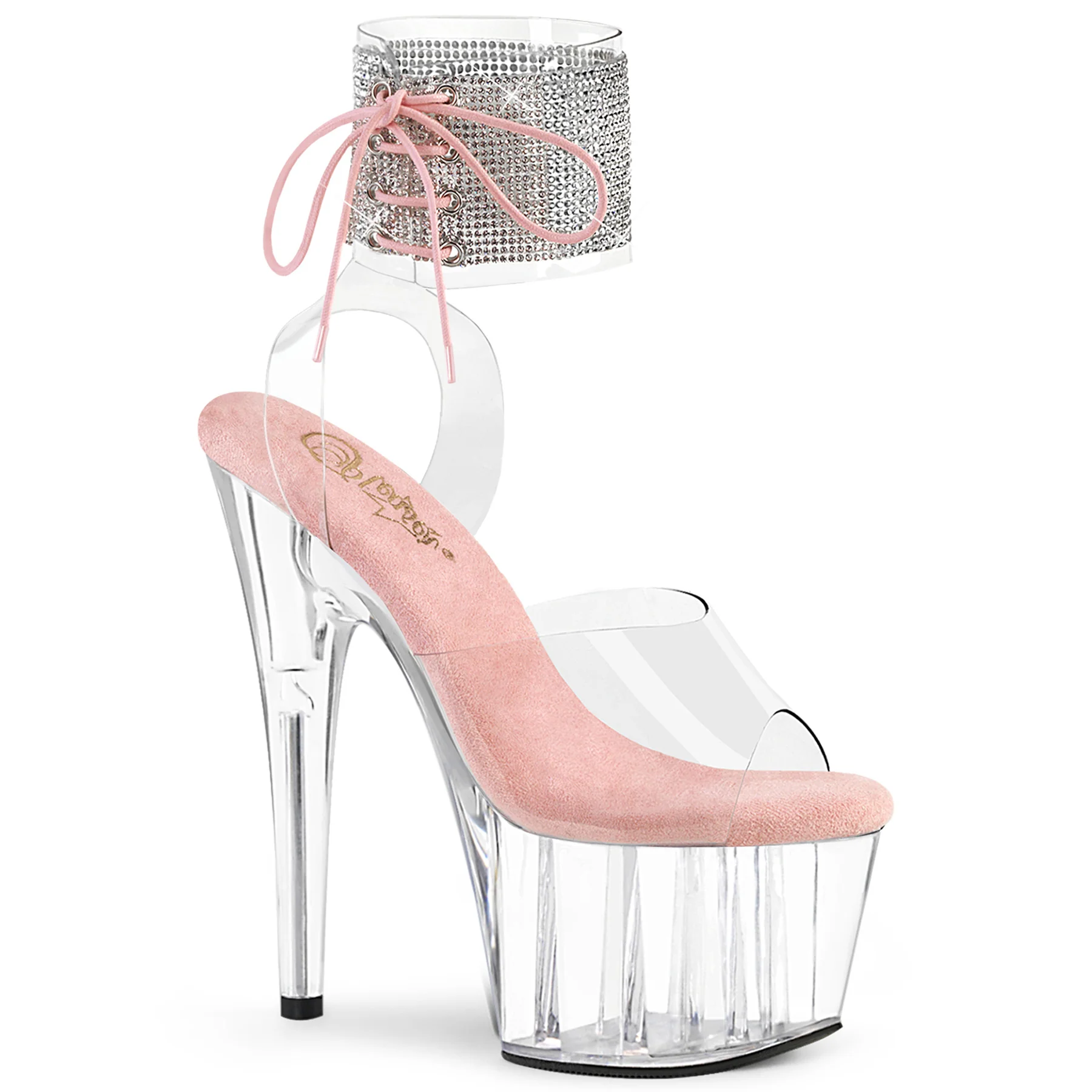Baby Pink 7 Inch Lap Dance Platform Shoes - Pleaser ADORE-791-2RS