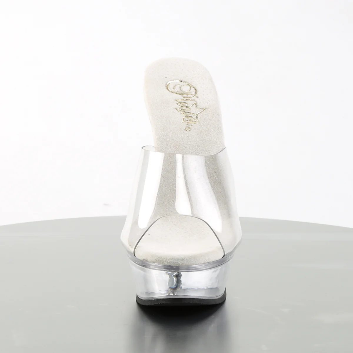 Clear 5.5 Inch Pole Dancer Platform Shoes - Pleaser ALLURE-601 - Image 2