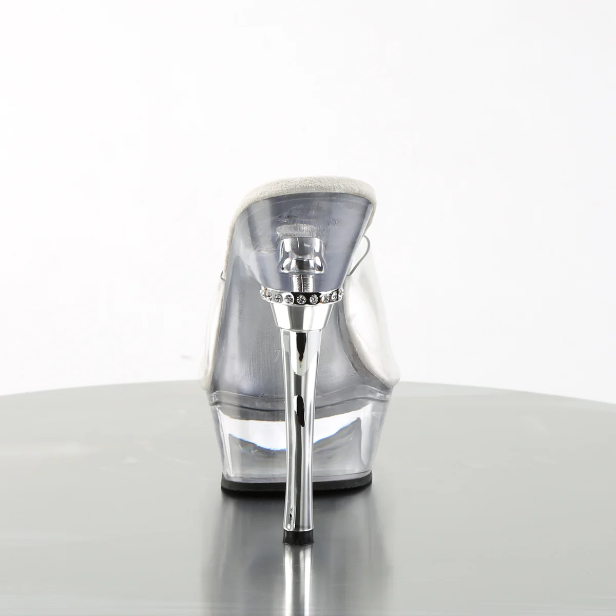 Clear 5.5 Inch Pole Dancer Platform Shoes - Pleaser ALLURE-601 - Image 4