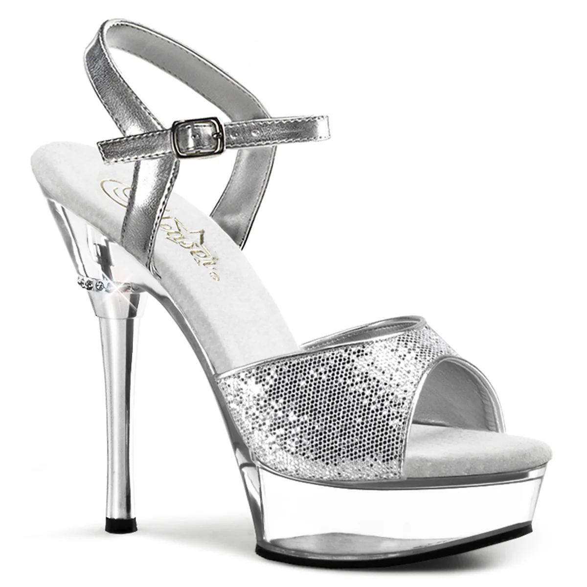 ALLURE610 Silver Glitter Clear