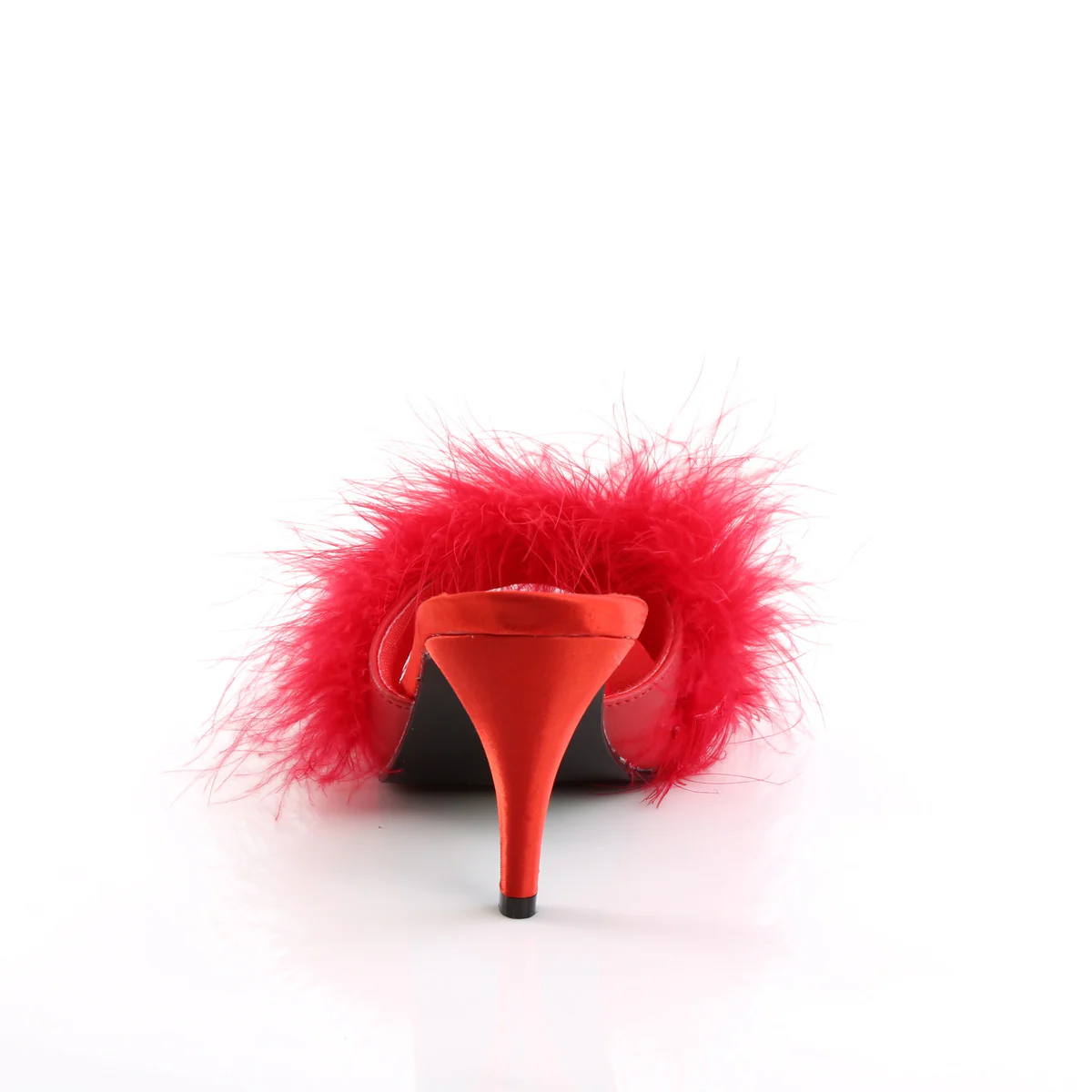 Red 3 Inch Bedroom Shoes - Fabulicious AMOUR-03 - Image 4