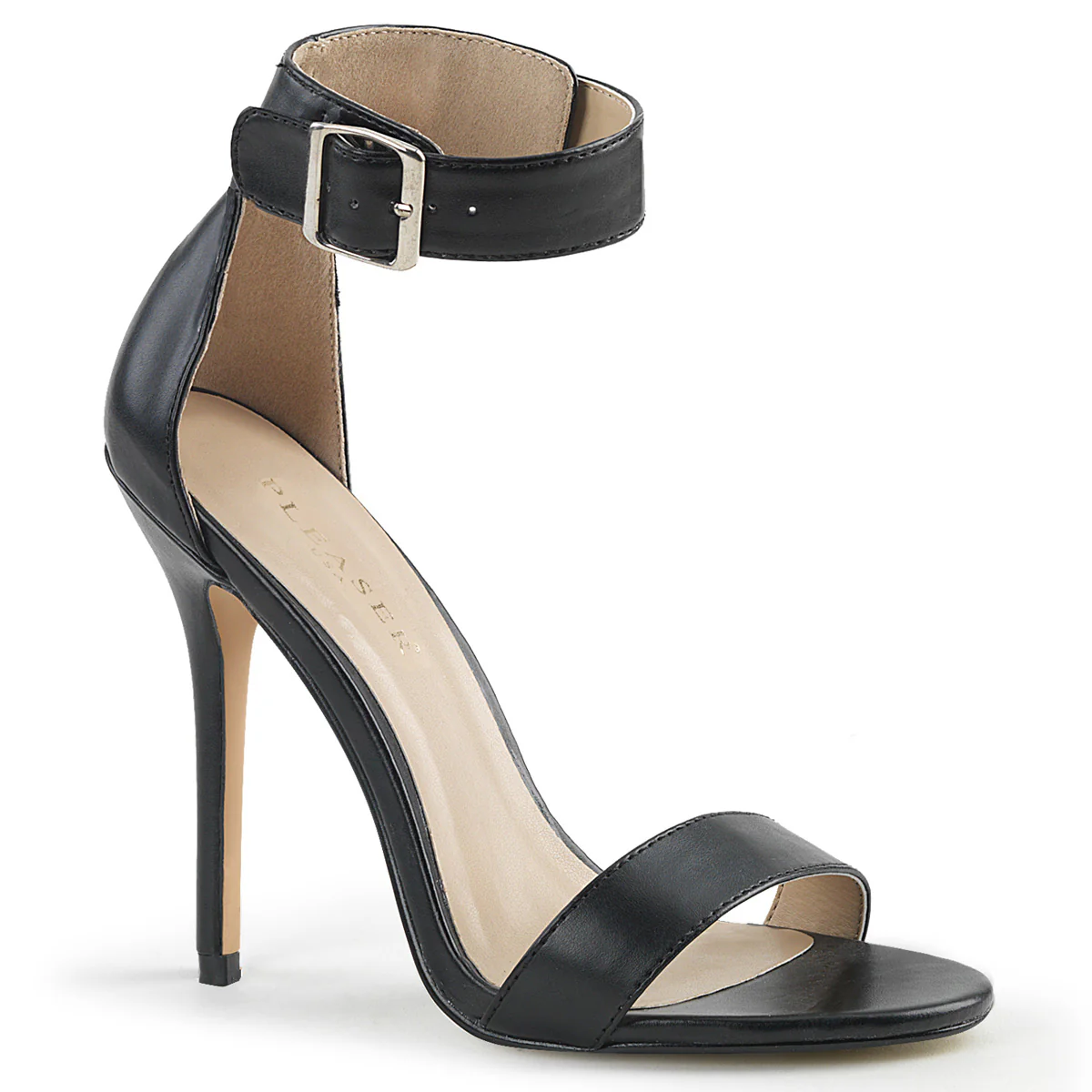 Black 5 Inch Sexy Bedroom Heels - Pleaser AMUSE-10 - Image 6