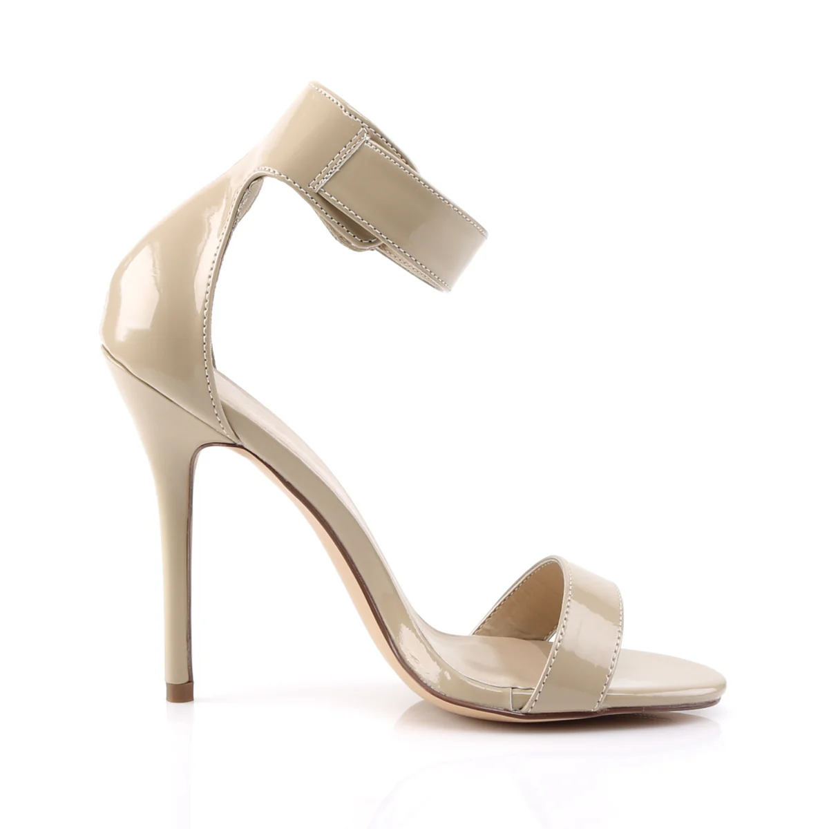 Cream 5 Inch Elegant Bedroom Heels - Pleaser AMUSE-10 - Image 5