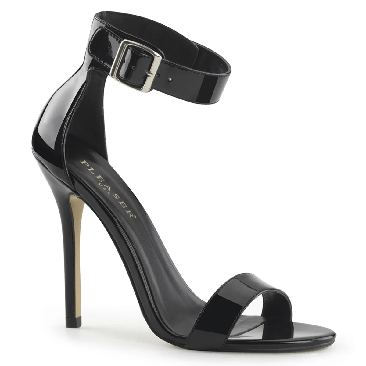 Black 5 Inch Fetish Bedroom Heels -  Pleaser AMUSE-10