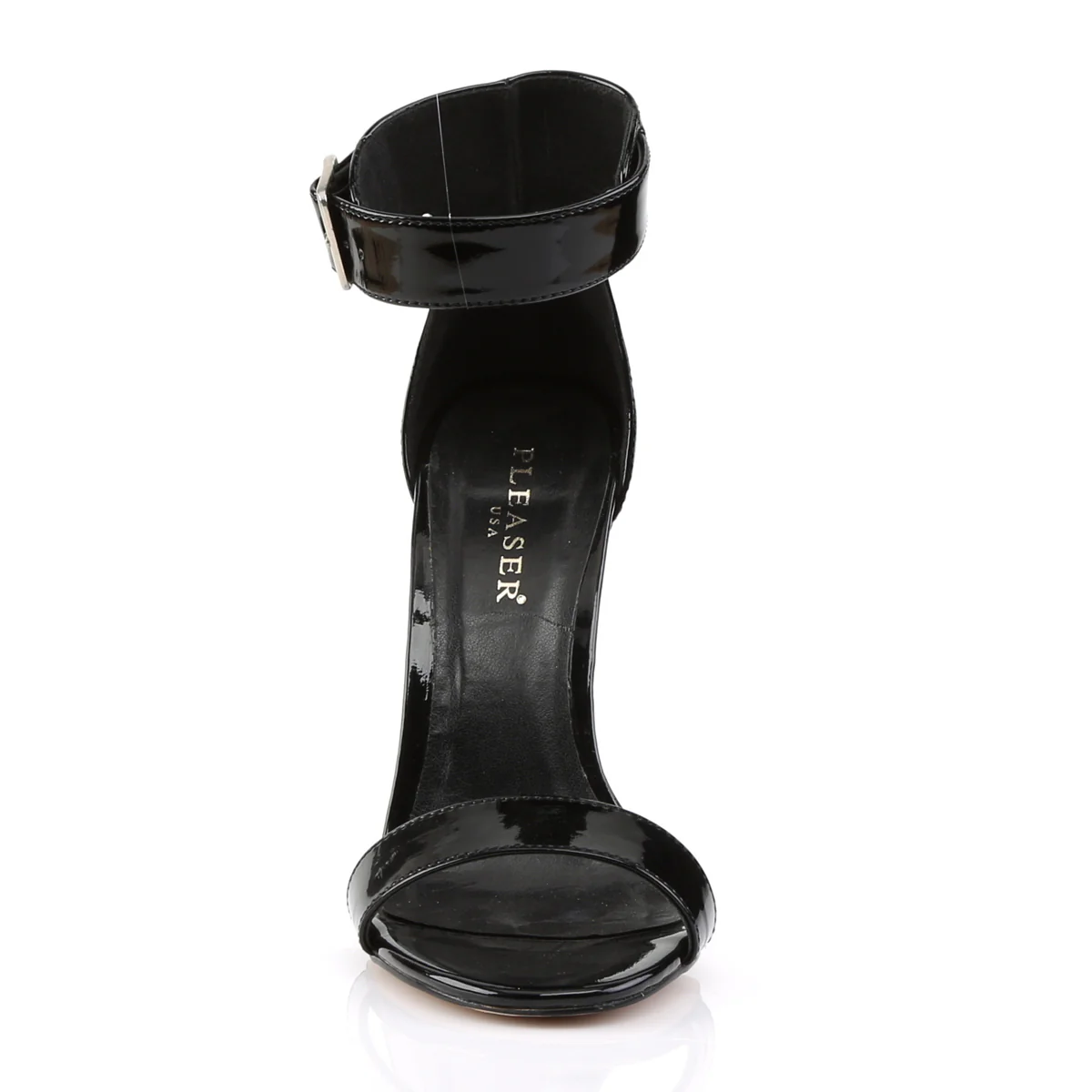 Black 5 Inch Fetish Bedroom Heels -  Pleaser AMUSE-10 - Image 2