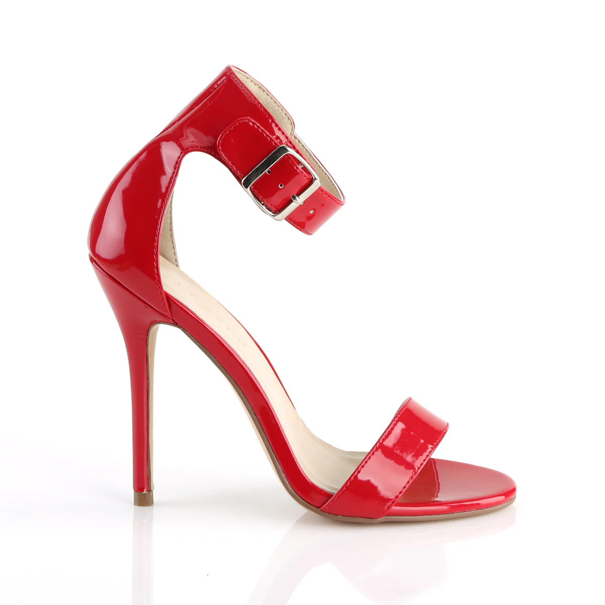 Red 5 Inch Daring Bedroom Heels -  Pleaser AMUSE-10 - Image 5
