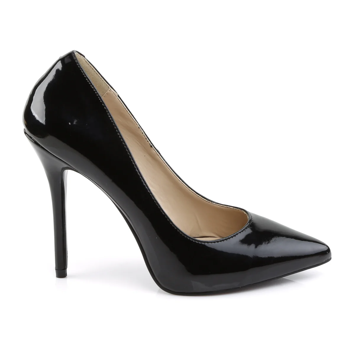 Black 5 Inch Sultry Bedroom Heels - Pleaser AMUSE-20 - Image 5