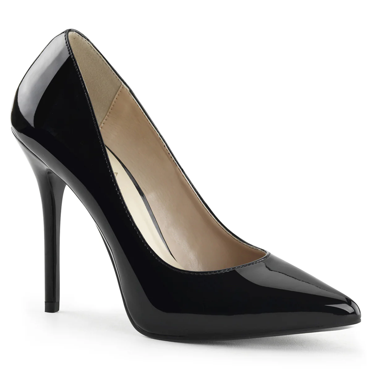 Black 5 Inch Sultry Bedroom Heels - Pleaser AMUSE-20 - Image 6