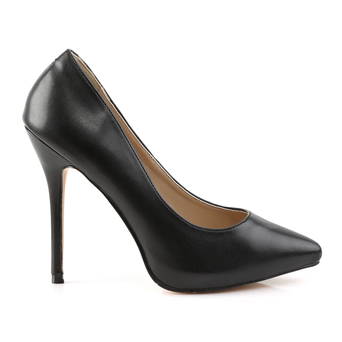Black 5 Inch Sexy Bedroom Heels - Pleaser AMUSE-20 - Image 5