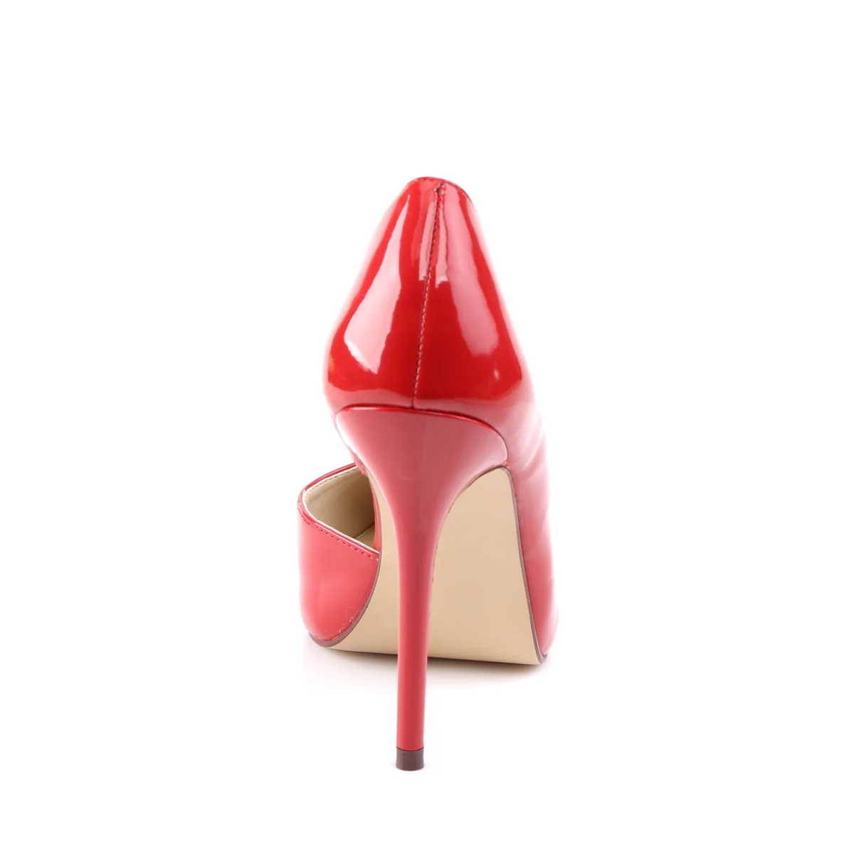 Red 5 Inch Teasing Single Sole Shoes - Pleaser AMUSE-22 - Image 4