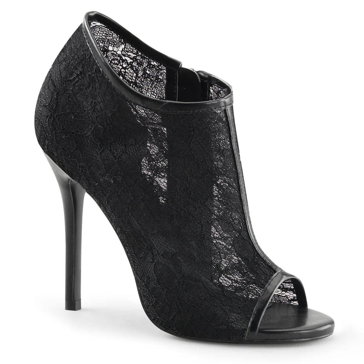 Black 5 Inch Bedroom Shoes - Fabulicious AMUSE-56 - Image 6