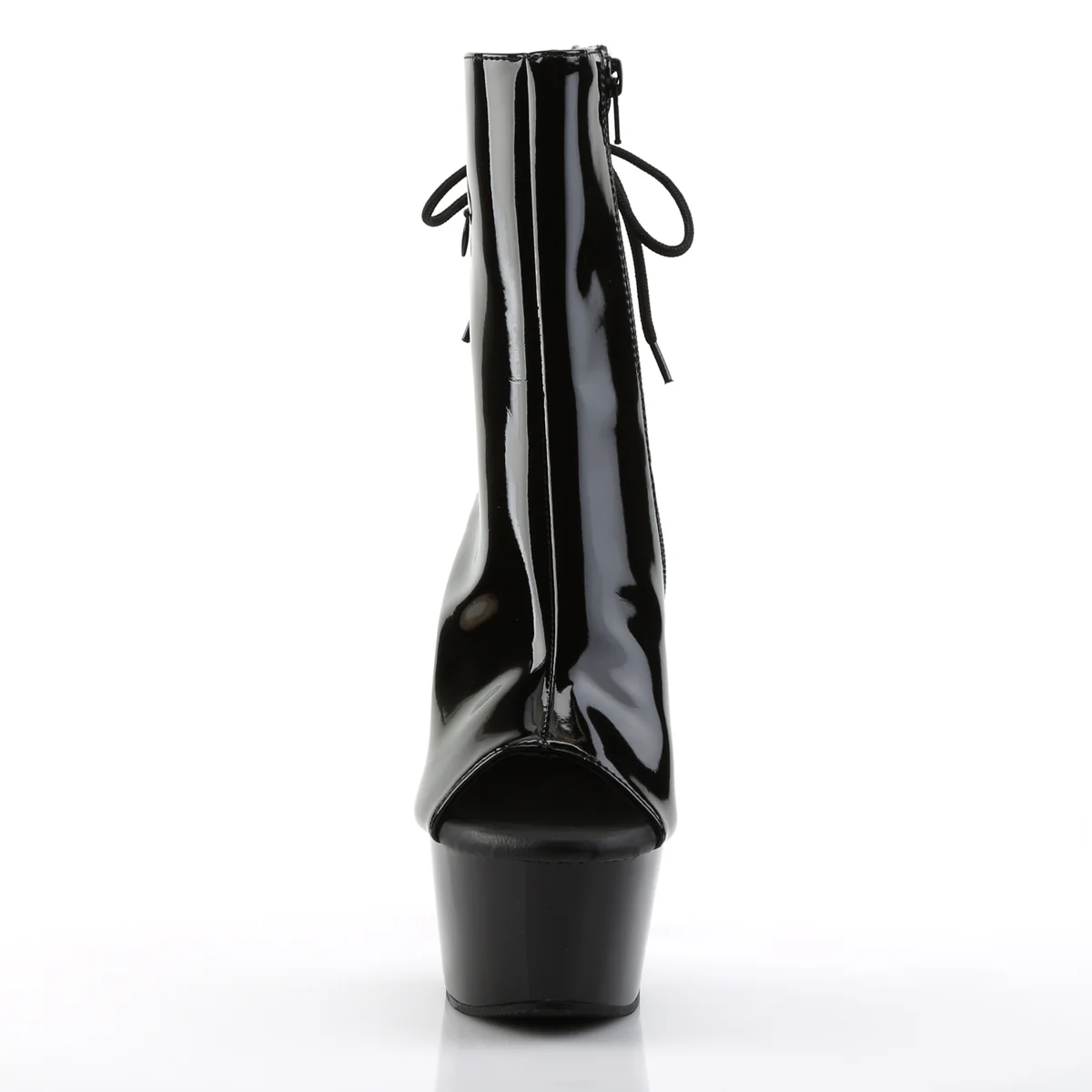 Black 6 Inch Sultry Ankle Boots - Pleaser ASPIRE-1018 - Image 2