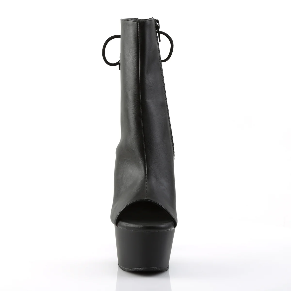 Black 6 Inch Platform Ankle Boots -  Pleaser ASPIRE-1018 - Image 2