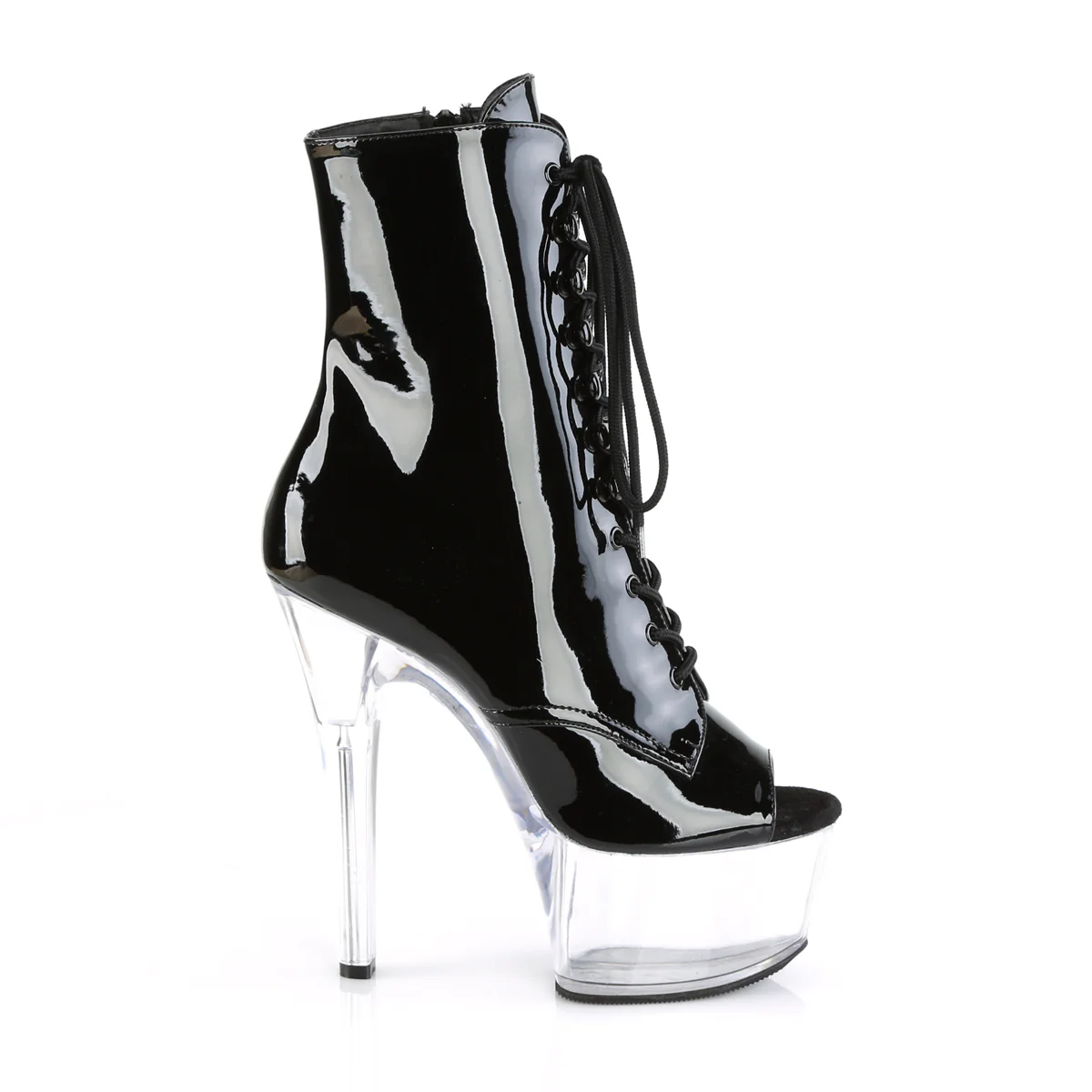 Black 6 Inch Dancing Ankle Boots - Pleaser ASPIRE-1021 - Image 5