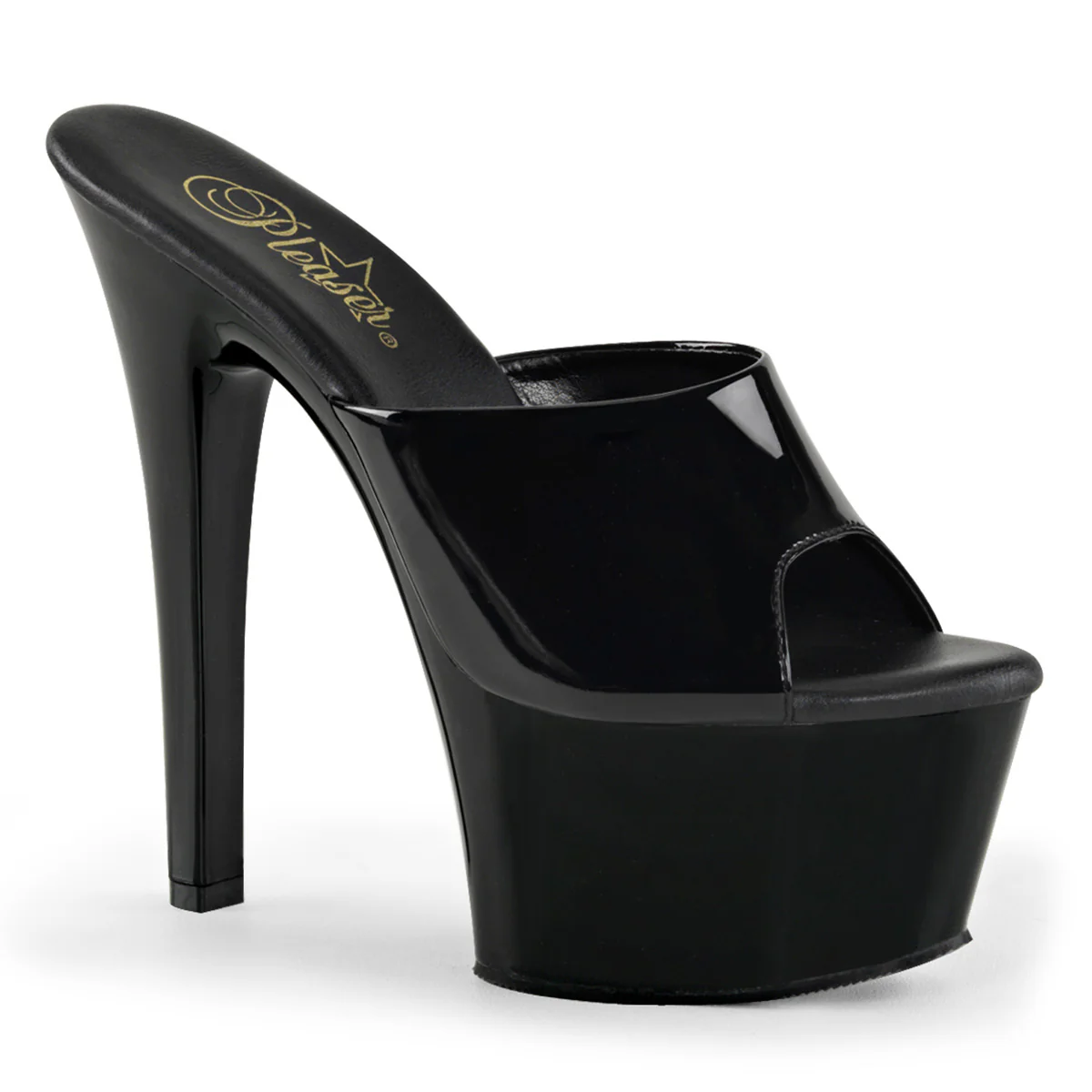Black 6 Inch Provocative Platform Shoes - Pleaser ASPIRE-601