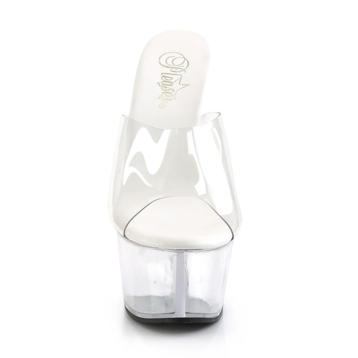 Clear 6 Inch Teasing Platform Shoes - Pleaser ASPIRE-601 - Image 2