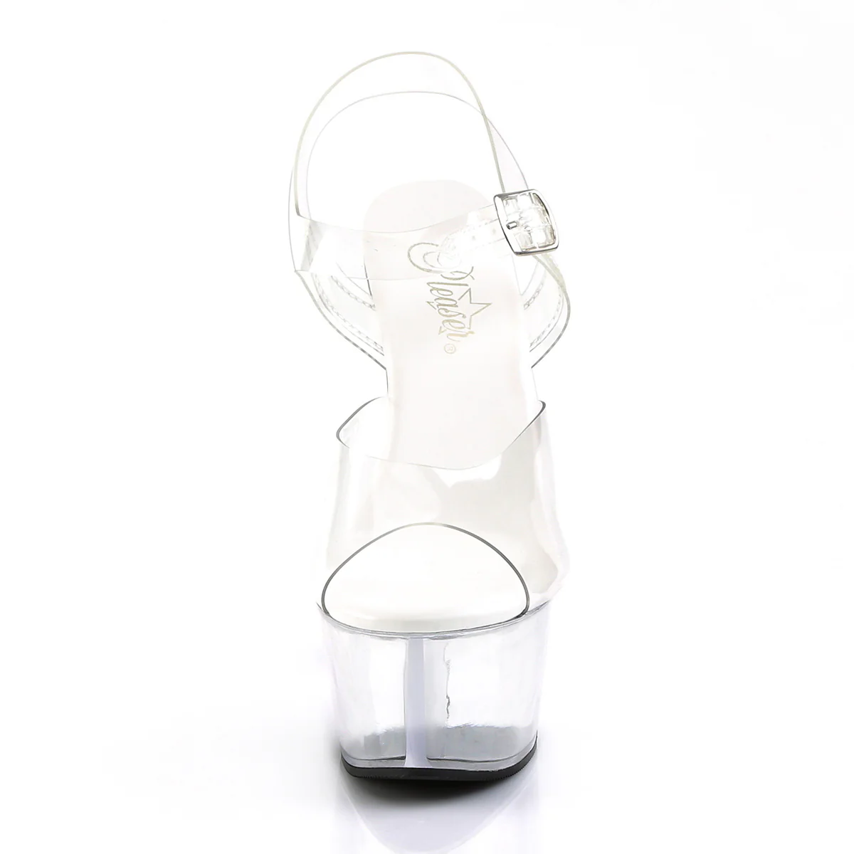 Clear 6 Inch Submissive High Heels - Pleaser ASPIRE-608 - Image 2