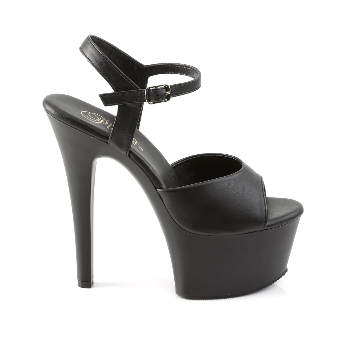 Black 6 Inch Sensual High Heels -  Pleaser ASPIRE-609 - Image 5