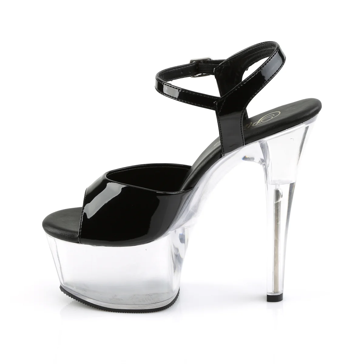 Black 6 Inch Alluring High Heels - Pleaser ASPIRE-609 - Image 3