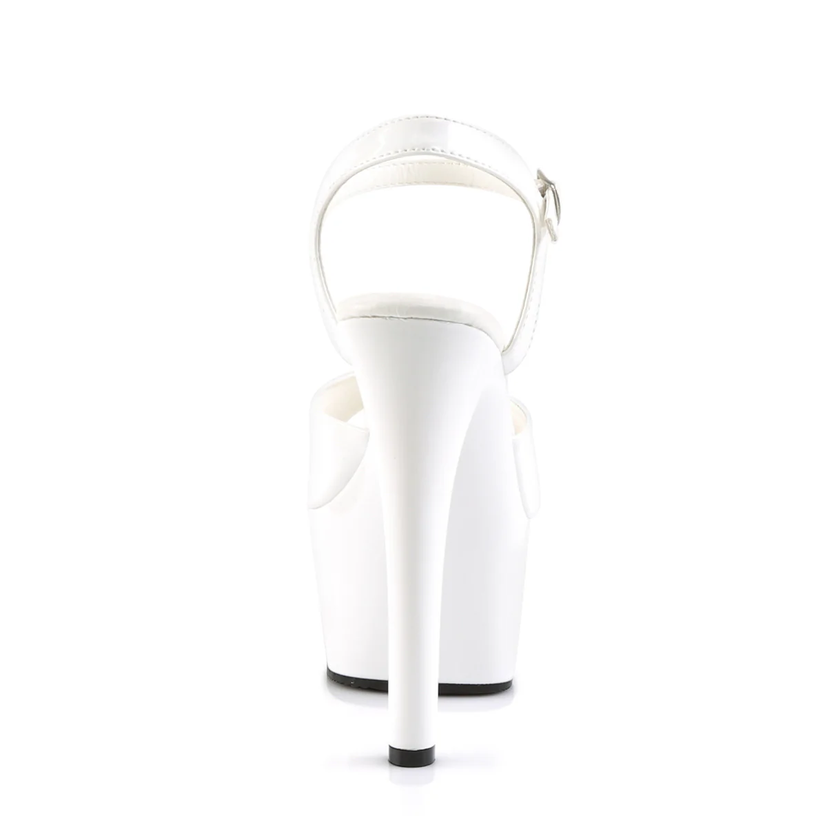 White 6 Inch Teasing High Heels - Pleaser ASPIRE-609 - Image 4