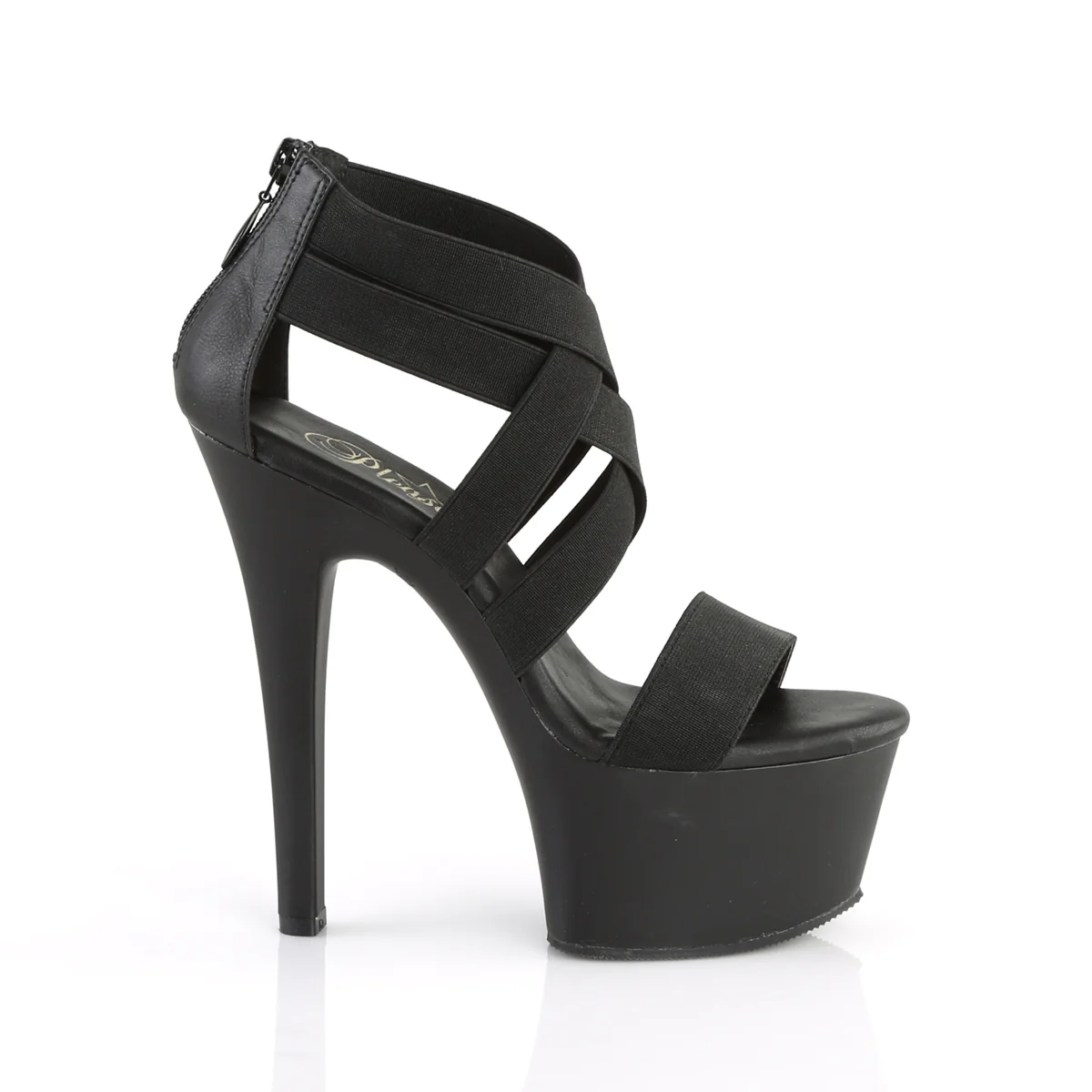 Black 6 Inch Flirty High Heels -  Pleaser ASPIRE-669 - Image 5