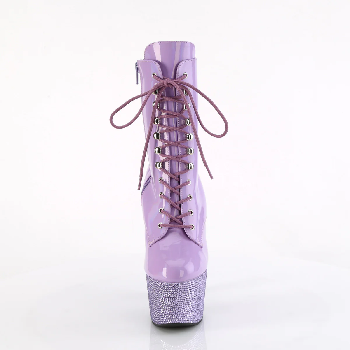 Lavender 7 Inch Glamour Models Ankle Boots - Pleaser BEJEWELED-1020-7 - Image 2