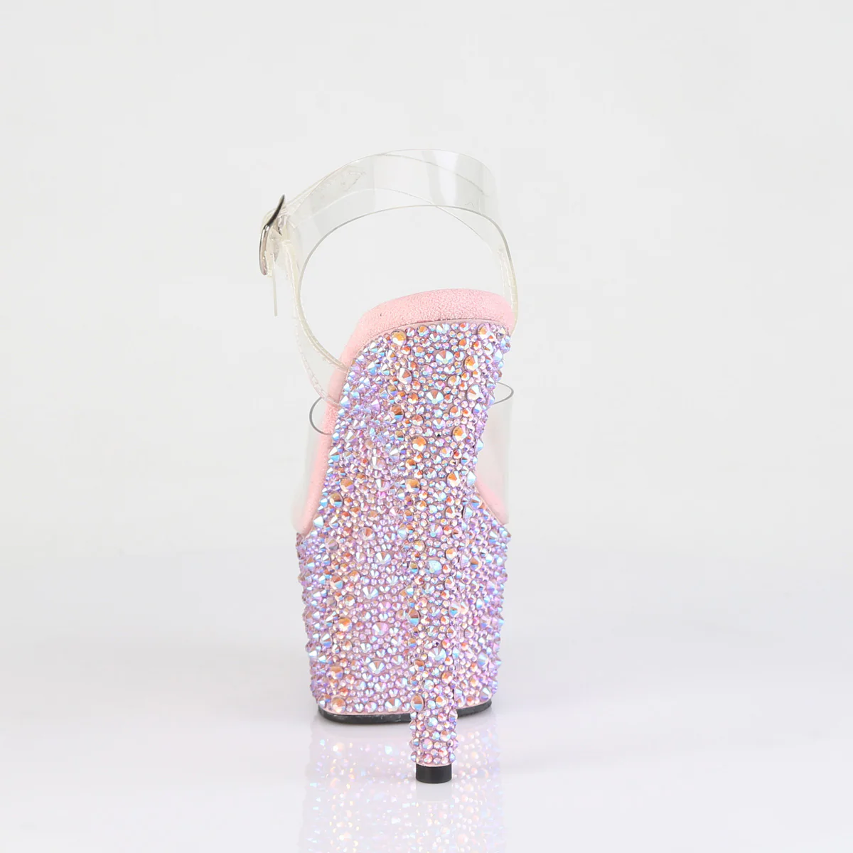 Baby Pink 7 Inch Fashion Forward Platform Shoes - Pleaser BEJEWELED-708MS - Image 3