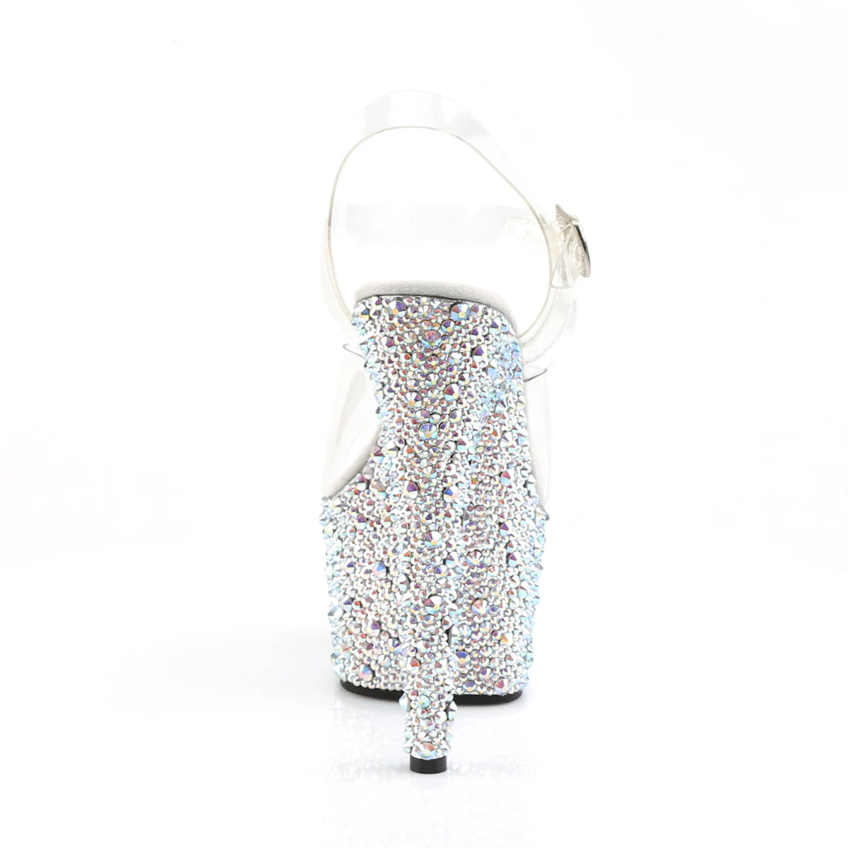 Transparent Bling 7 Inch Statement Style Platform Shoes - Pleaser BEJEWELED-708MS - Image 4