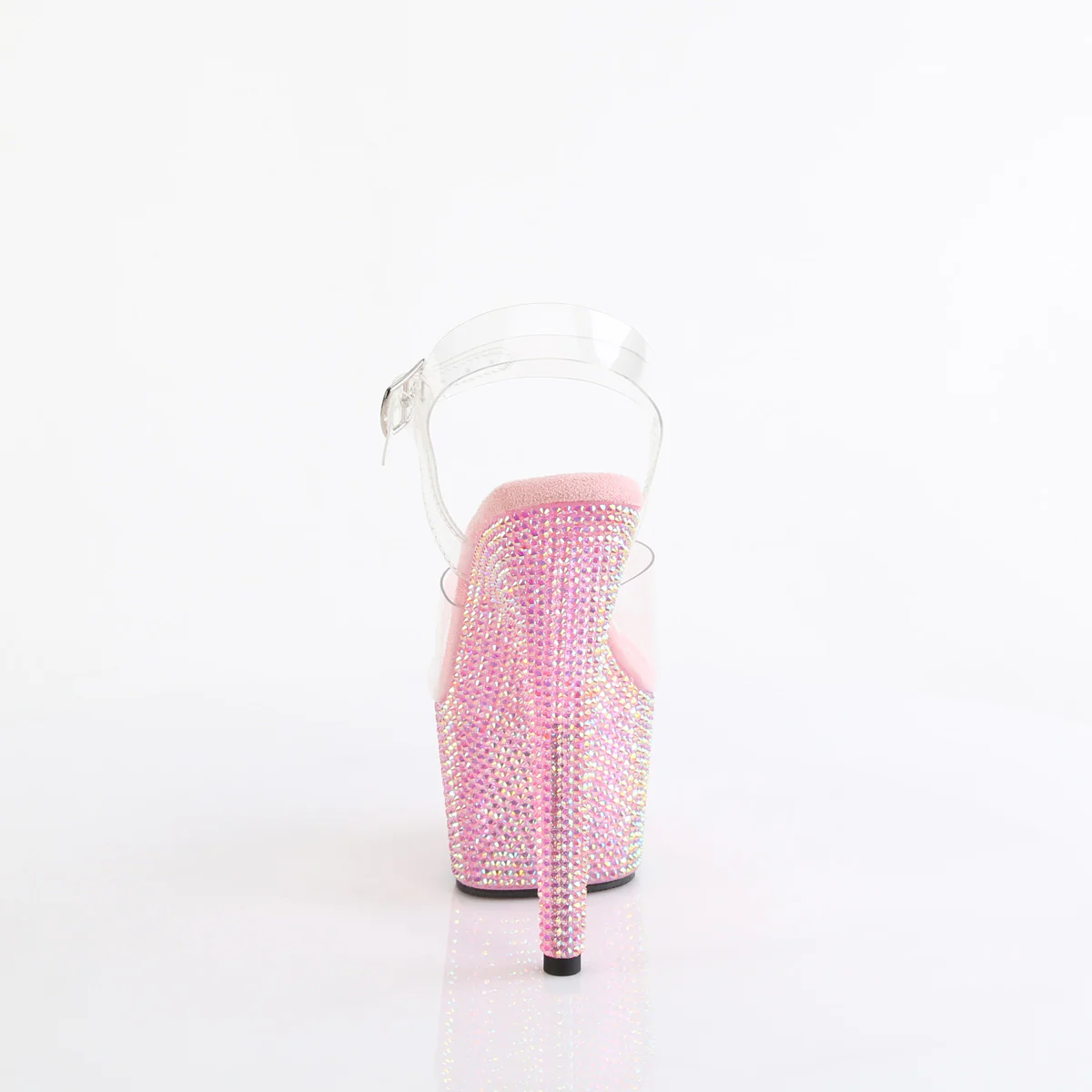 Baby Pink 7 Inch Statement Platform Shoes -  Pleaser BEJEWELED-708RRS - Image 3
