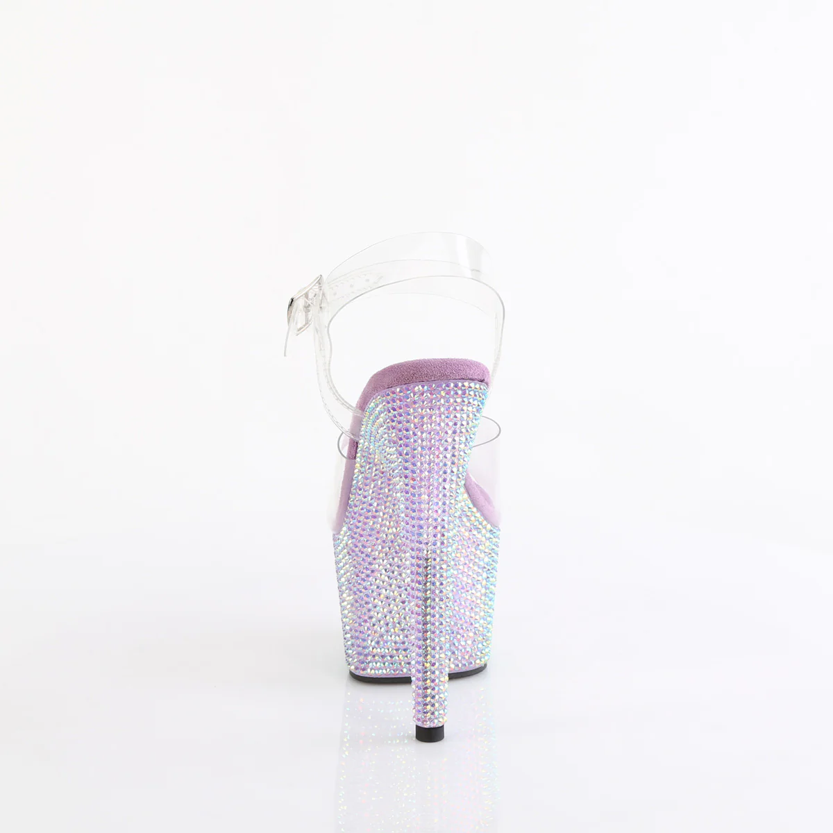 Lavender 7 Inch Diamante Platform Shoes - Pleaser BEJEWELED-708RRS - Image 4